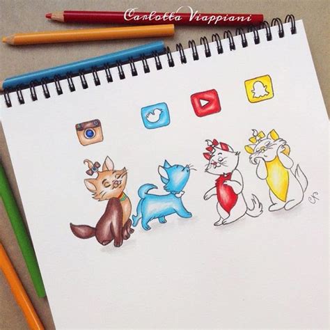 18 best images about Social media drawings on Pinterest | Cats, Instagram and Hairstyles