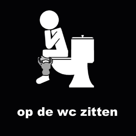 Losse Picto Op De Wc Zitten Easyauti