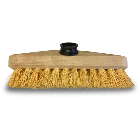 Balai Brosse Lave Pont 22 Cm En Chiendent Monture Bois Douille