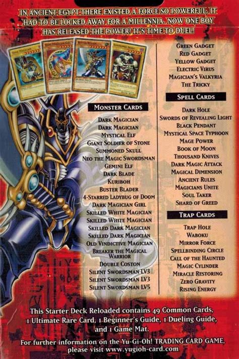 Yu Gi Oh Yugi Reloaded Starter Deck 1st Edition