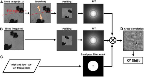 The Procedure For Measuring The Xy Shift Of Tilted Images A The