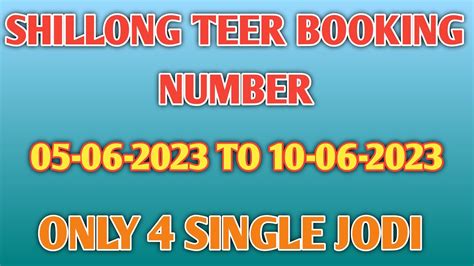 Shillong Teer Booking Number To Khashi Hills