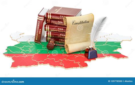 Constitution Of Bulgaria Concept D Rendering Stock Illustration