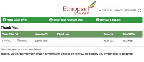 How I successfully bid on an Ethiopian Airlines Business Class upgrade ...