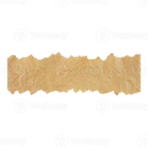 Torn Ripped Crumpled Brown Paper 25351746 PNG