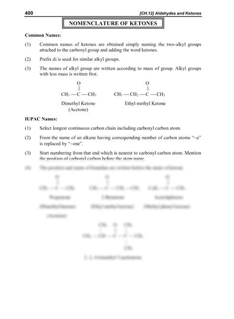 Solution Chapter 12 Chemistry Notes 12th Class Aldehydes And Ketones