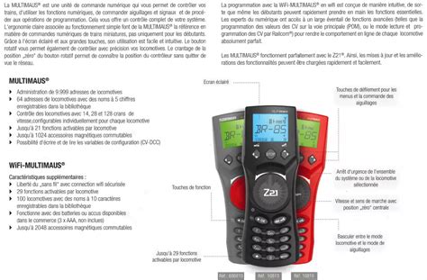 Télécommande sans fil Roco 10813 WLANMAUS pour centrale Z21 avec