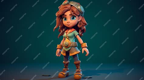 Premium AI Image | Stylized game character designGenerative AI