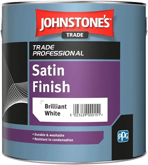 25ltr Johnstones Trade Professional Satin Brilliant White Amazon