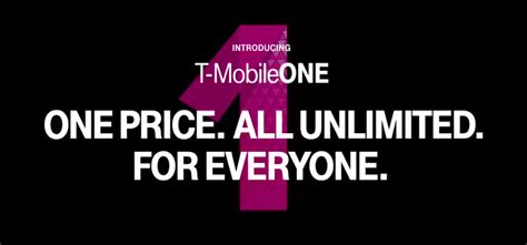 T Mobile annonce T Mobile One un forfait de données illimité unique