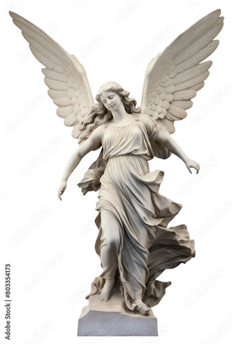 PNG Ancient Greek sculpture of angel statue white art. Stock ...