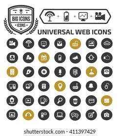 Universal Web Icon Setvector Stock Vector Royalty Free