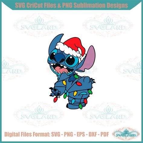 Christmas Stitch Santa Svg Cute Christmas File For Cricut