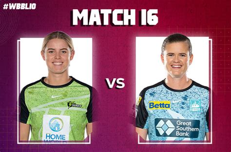 Match 16 Sydney Thunder Women Vs Brisbane Heat Women Squads