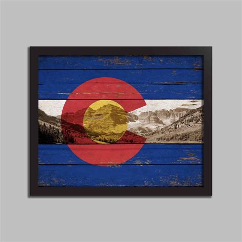 Colorado Flag Home Wall Decor Art print printed decor wall | Etsy