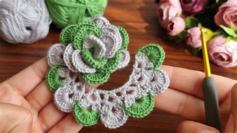 3d⚡💯wow Amazing 💯👌how To Make Beautiful Easy Crochet Flower⚡💯 Super Easy Crochet Rose Flower