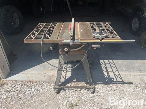 Sears Craftsman Table Saw Bigiron Auctions