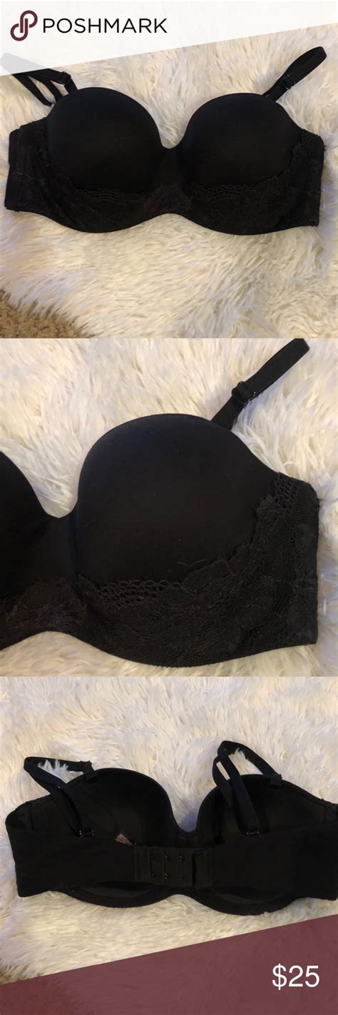 Nwt Victorias Secret 32d Black Underwire Bra Lace Lace Bra