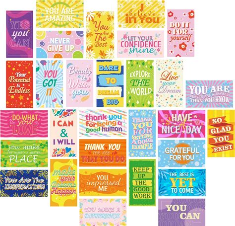 Mwoot Pcs Inspirational Word Note Cards Encouragement Greeting