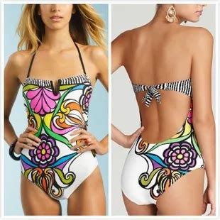 New Twin Print Bikini Bikini Europe And America Sexy Print Bikini