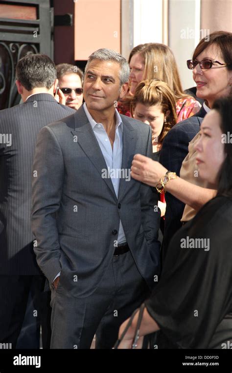 George Clooney At The Ceremony Where John Wells Received A Star On Walk