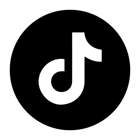 Free High Quality Black Tiktok Logo Circle For Creative Design