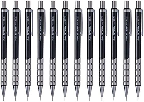 Pentel Side FX Mechanical Pencil 0 5mm Point Size Black Barrel Box