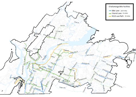 Bike Lanes in Chattanooga - North River Geographic Systems Inc