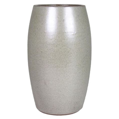 Vase Fleurs Falisci En C Ramique Gris Cm Cm