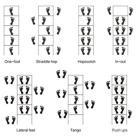 Agility Ladder Drills Diagrams