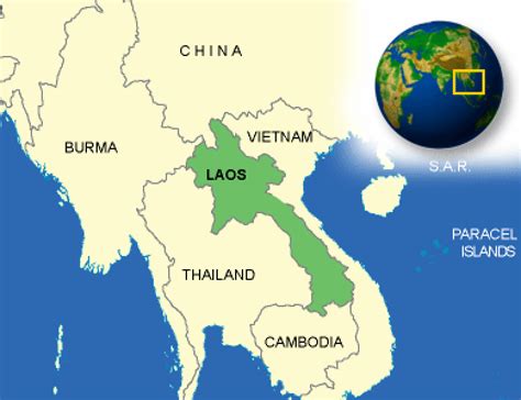 Map Of Laos Countryreports