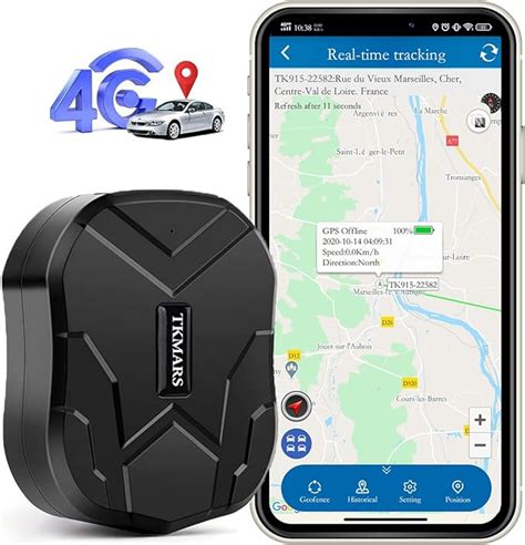 4G Localizzatore GPS Per Auto TKMARS GPS Auto Localizzatore Con APP