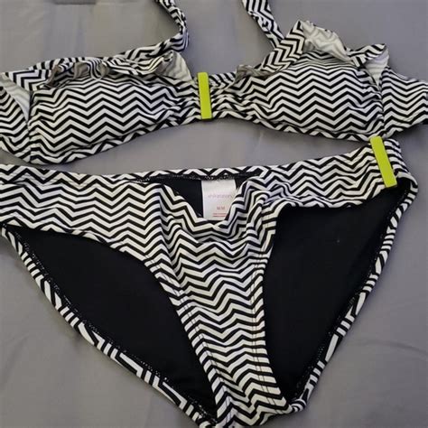 Xhilaration Swim Super Sexy Bikini Set Black White Poshmark