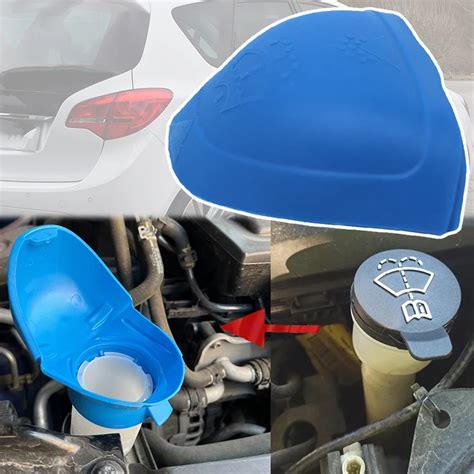 Car Windshield Wiper Washer Funnel Tank Fluid Filler Screen Cap Cover For Vauxhall Opel Meriva B