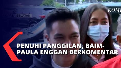 Momen Baim Paula Penuhi Panggilan Mapolres Metro Jakarta Selatan