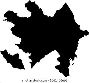 Azerbaijan Country Map Vector Illustration Isolated Stock Vector