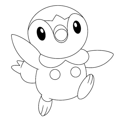 Cute Piplup Pokemon F Rbung Seite Kostenlose Druckbare Malvorlagen