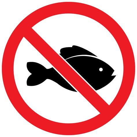 Signe Interdit Pas De Poisson 1202144 PNG