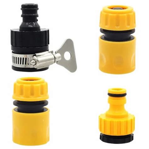 Hasthip 3pcs Hose Quick Connectors And 1pcs Waterstop Connector Water Pipe Fast Fitting