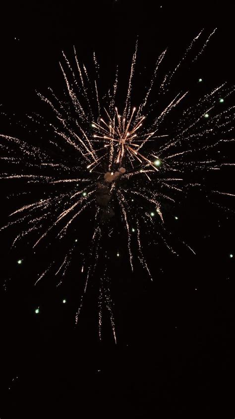 Fireworks Are Lit Up In The Night Sky