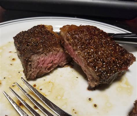 [homemade] Deep Fried Canadian Prime Ny Strip I Was Trying Different Cooking Methods And This