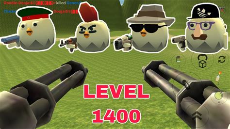 1400 LEVEL GAMEPLAY IN CHICKEN GUN CHICKEN GUN 1 9 9 YouTube