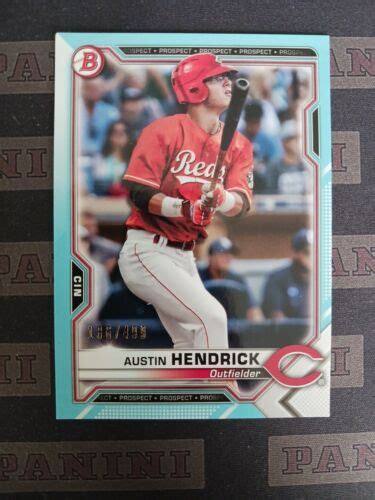 Bowman Prospects Sky Blue Border Austin Hendrick Bp