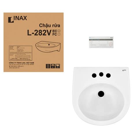 Bộ Chậu Rửa Mặt Lavabo Inax L 282vl 284vd Treo Tường Chân Dài Tuấn Đức