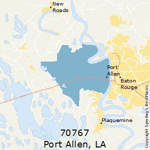 Port Allen (zip 70767), LA