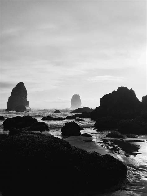 Free Images Beach Landscape Sea Coast Rock Ocean Horizon Black