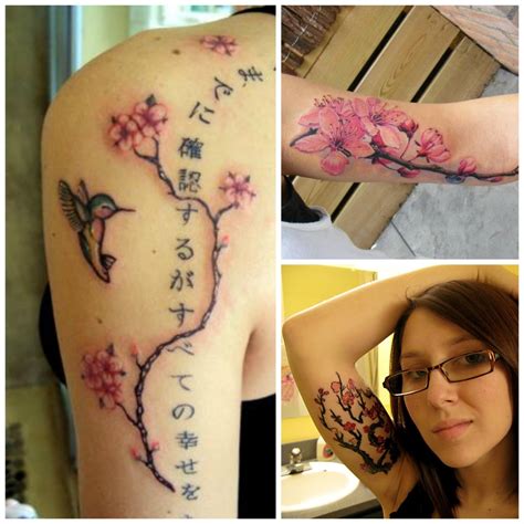 Un Air De Printemps Japonais Avec Un Tatouage De Fleurs De Cerisier