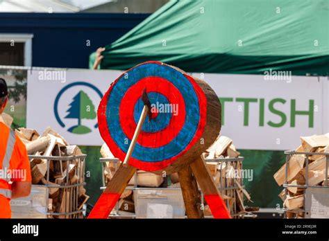 Axe Throwing Competition At The Royal Highland Show Ingliston