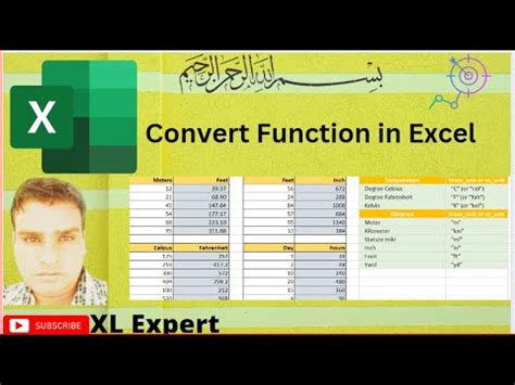 How To Use The Convert Function In Excel Xl Expert Youtube