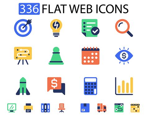 Flat Web Icons Pack on Behance